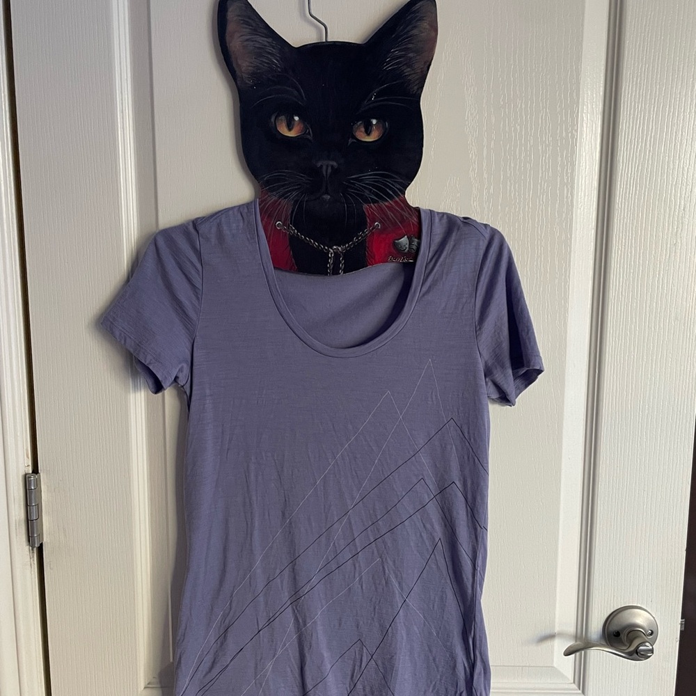 Icebreaker Lavender Geometric Tee